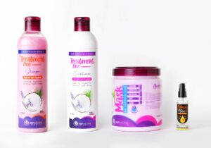 مجموعة عناية 4 قطع لعلاج الشعر